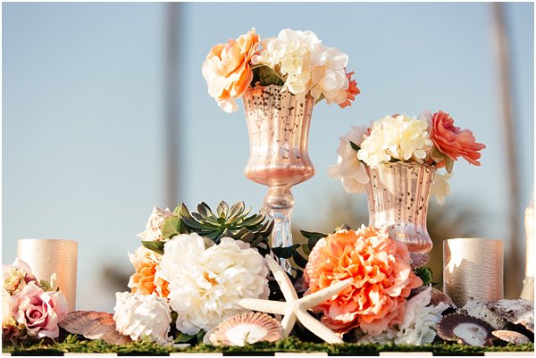 Seashells and stripes styled wedding on beach California by POPography.org_379