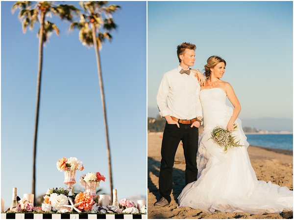 Seashells and stripes styled wedding on beach California by POPography.org_383