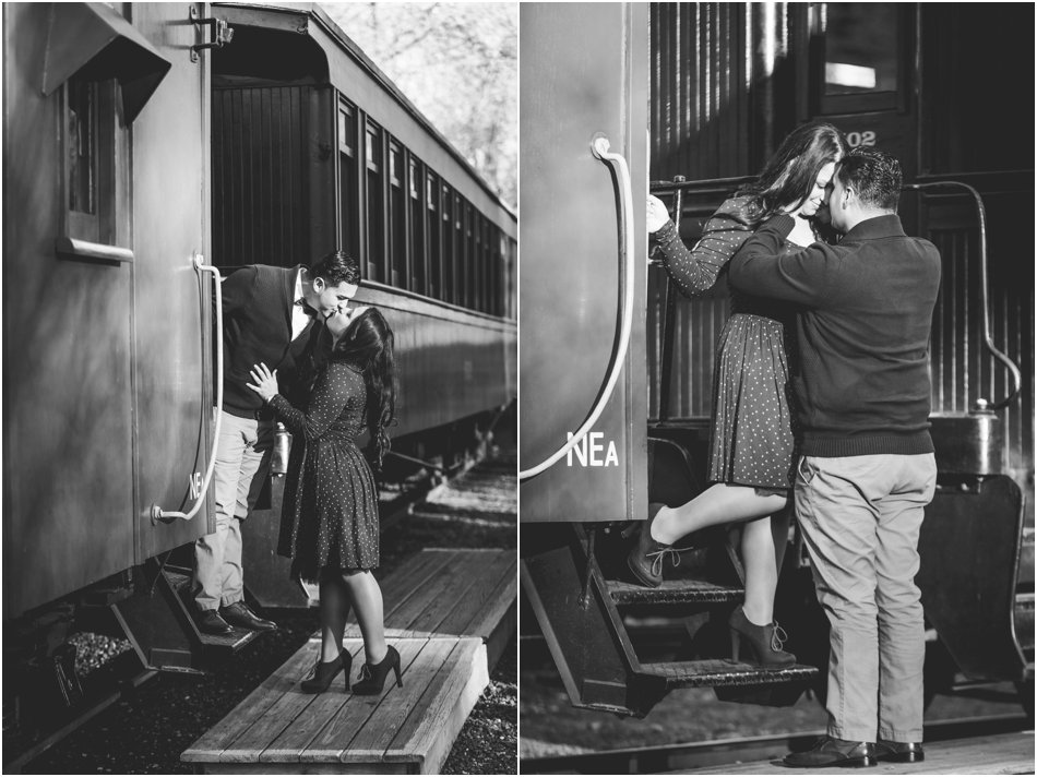 Allaire State Park New Jersey Engagement Photographer Vintage Car Train Inspired by POPography.org_0602