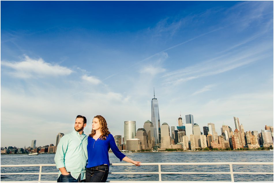 New Jersey Wedding Photographer Jersey City Engagement New York Waterway Taxi Manhattan Skyline by Popography_5123