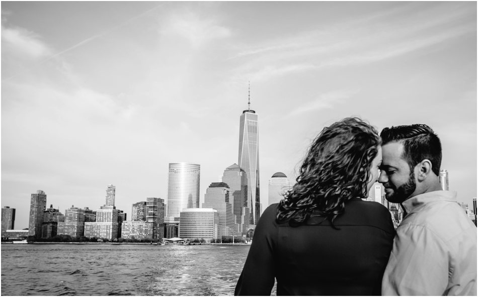 New Jersey Wedding Photographer Jersey City Engagement New York Waterway Taxi Manhattan Skyline by Popography_5126