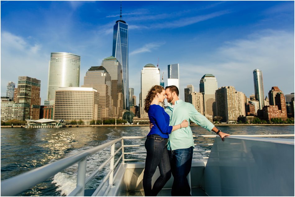 New Jersey Wedding Photographer Jersey City Engagement New York Waterway Taxi Manhattan Skyline by Popography_5122