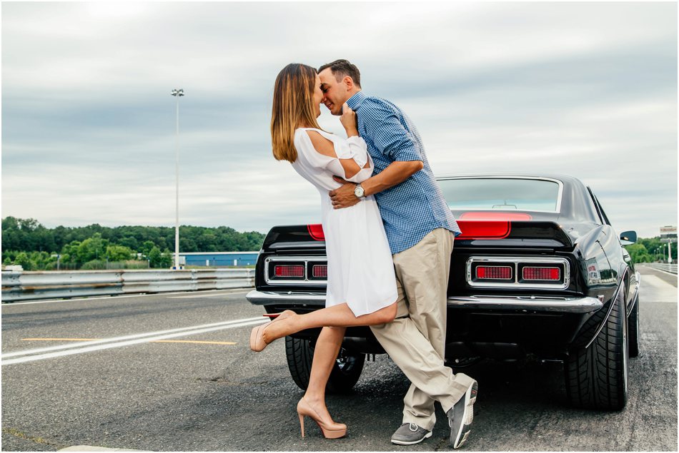 Englishtown Raceway Engagement New Jersey Wedding Photographer Racecar engagement by Popography_5298