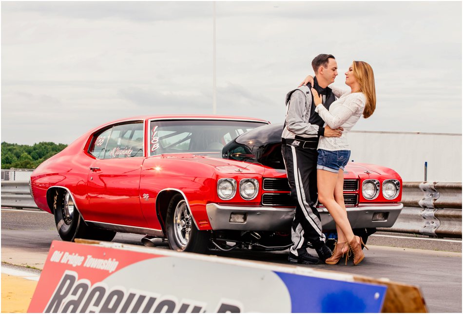 Englishtown Raceway Engagement New Jersey Wedding Photographer Racecar engagement by Popography_5306