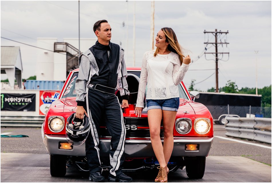 Englishtown Raceway Engagement New Jersey Wedding Photographer Racecar engagement by Popography_5307