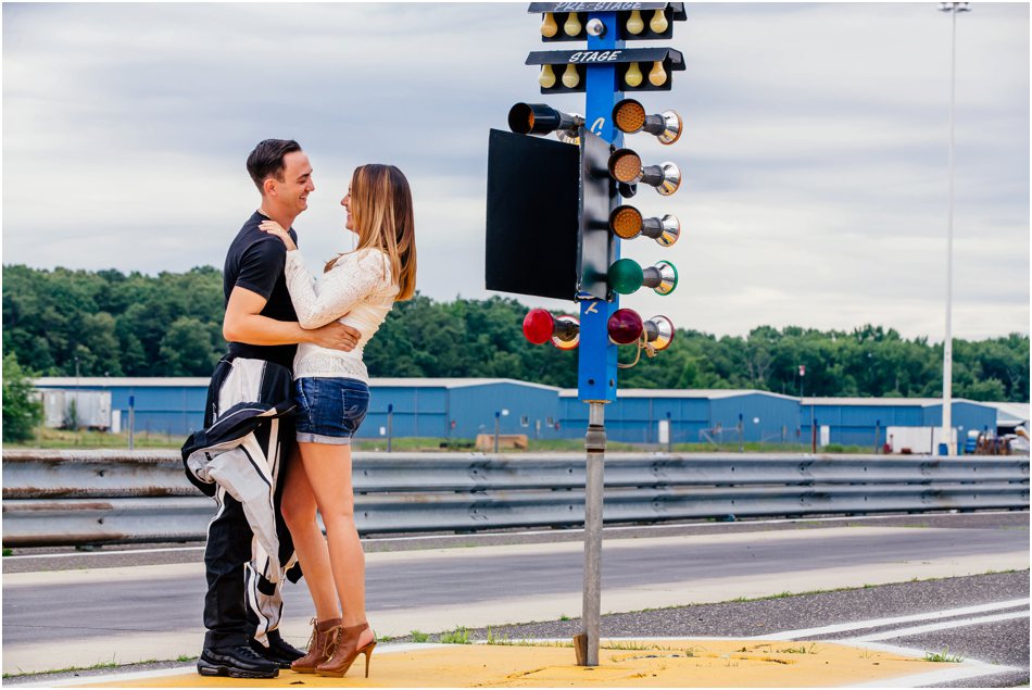Englishtown Raceway Engagement New Jersey Wedding Photographer Racecar engagement by Popography_5310